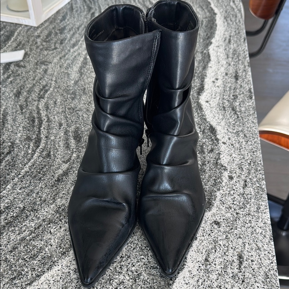 Women's Black Leather Boots
